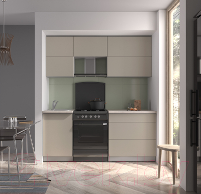 Готовая кухня Интерлиния Мила Матте 1.9 Б