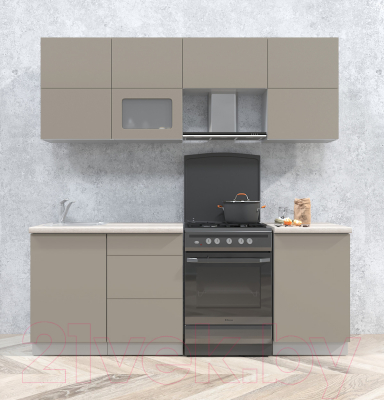 Готовая кухня Интерлиния Мила Матте 2.1 Б