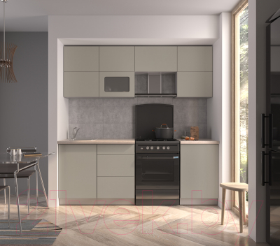 Готовая кухня Интерлиния Мила Матте 2.1 Б