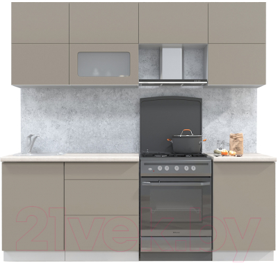 Готовая кухня Интерлиния Мила Матте 2.2 Б - фото