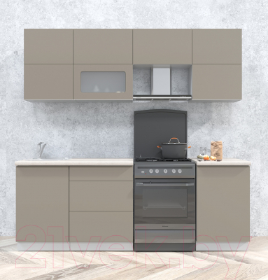 Готовая кухня Интерлиния Мила Матте 2.2 Б