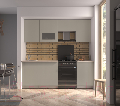 Готовая кухня Интерлиния Мила Матте 2.2 Б