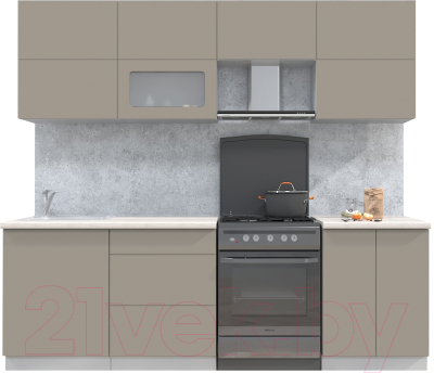 Готовая кухня Интерлиния Мила Матте 2.4 Б - фото