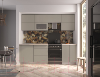 Готовая кухня Интерлиния Мила Матте 2.4 Б