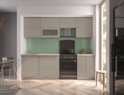 Готовая кухня Интерлиния Мила Матте 2.5 Б