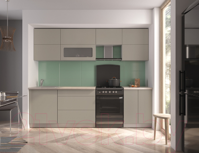 Готовая кухня Интерлиния Мила Матте 2.6 Б