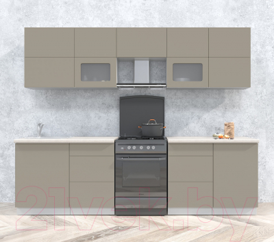 Готовая кухня Интерлиния Мила Матте 2.7 Б