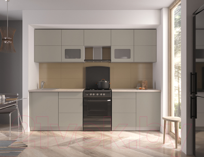 Готовая кухня Интерлиния Мила Матте 2.7 Б