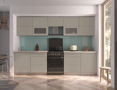 Готовая кухня Интерлиния Мила Матте 3.0 Б