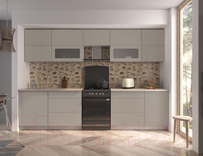 Готовая кухня Интерлиния Мила Матте 3.1 Б