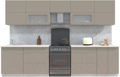 Готовая кухня Интерлиния Мила Матте 3.2 Б - фото