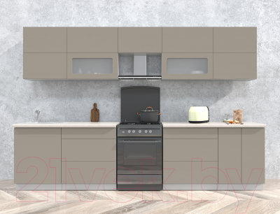 Готовая кухня Интерлиния Мила Матте 3.2 Б