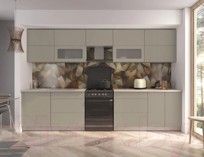 Готовая кухня Интерлиния Мила Матте 3.3 Б