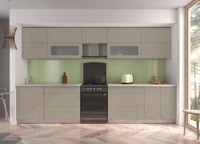 Готовая кухня Интерлиния Мила Матте 3.5 Б