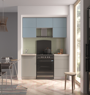 Готовая кухня Интерлиния Мила Матте 1.6 Б