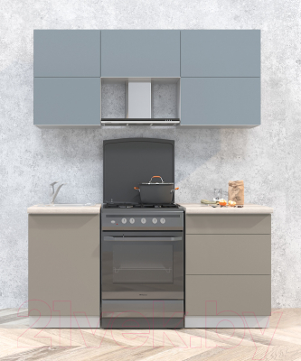 Готовая кухня Интерлиния Мила Матте 1.7 Б