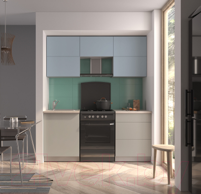 Готовая кухня Интерлиния Мила Матте 1.8 Б