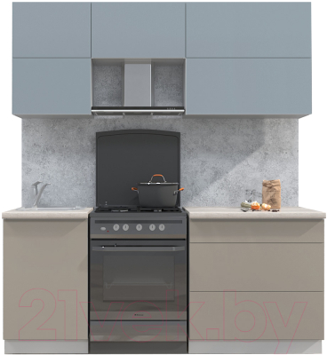 Готовая кухня Интерлиния Мила Матте 1.9 Б - фото