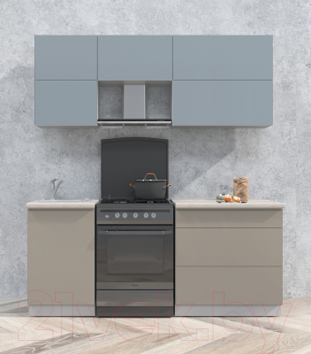 Готовая кухня Интерлиния Мила Матте 1.9 Б