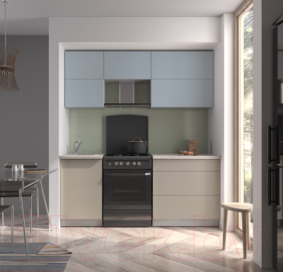 Готовая кухня Интерлиния Мила Матте 1.9 Б