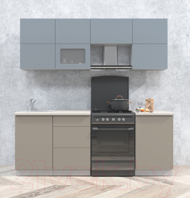 Готовая кухня Интерлиния Мила Матте 2.1 Б