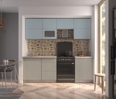 Готовая кухня Интерлиния Мила Матте 2.3 Б