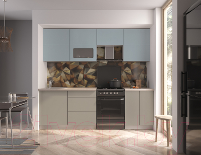 Готовая кухня Интерлиния Мила Матте 2.4 Б