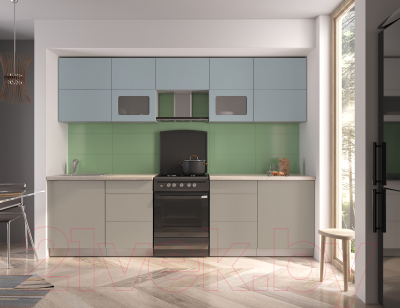 Готовая кухня Интерлиния Мила Матте 2.8 Б