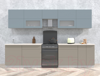 Готовая кухня Интерлиния Мила Матте 3.2 Б