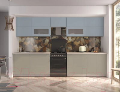 Готовая кухня Интерлиния Мила Матте 3.3 Б