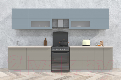 Готовая кухня Интерлиния Мила Матте 3.4 Б