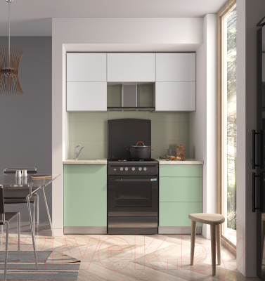 Готовая кухня Интерлиния Мила Матте 1.6 Б