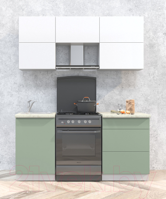 Готовая кухня Интерлиния Мила Матте 1.7 Б