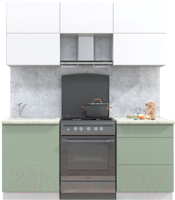 Готовая кухня Интерлиния Мила Матте 1.8 Б - фото