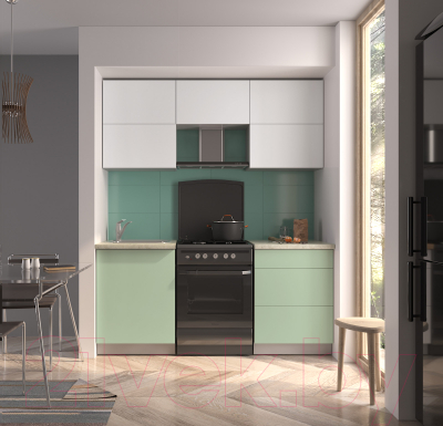 Готовая кухня Интерлиния Мила Матте 1.8 Б