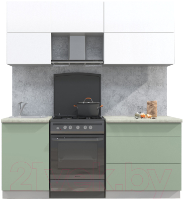 Готовая кухня Интерлиния Мила Матте 1.9 Б - фото