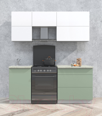 Готовая кухня Интерлиния Мила Матте 1.9 Б