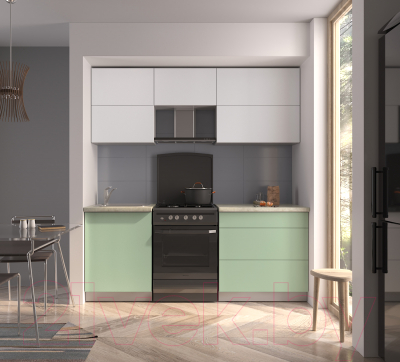 Готовая кухня Интерлиния Мила Матте 1.9 Б