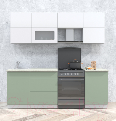 Готовая кухня Интерлиния Мила Матте 2.2 Б