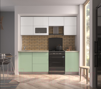 Готовая кухня Интерлиния Мила Матте 2.2 Б