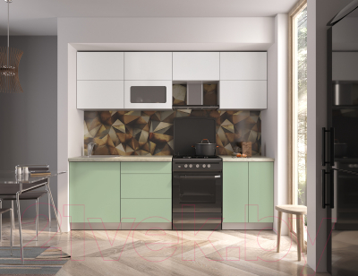 Готовая кухня Интерлиния Мила Матте 2.4 Б