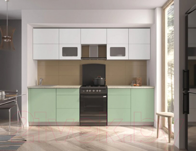 Готовая кухня Интерлиния Мила Матте 2.7 Б