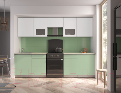 Готовая кухня Интерлиния Мила Матте 2.8 Б