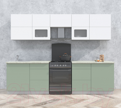 Готовая кухня Интерлиния Мила Матте 2.8 Б