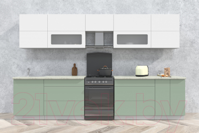 Готовая кухня Интерлиния Мила Матте 3.4 Б
