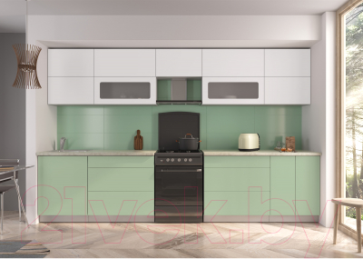 Готовая кухня Интерлиния Мила Матте 3.4 Б