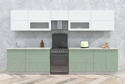 Готовая кухня Интерлиния Мила Матте 3.6 Б