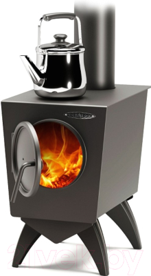 Печь отопительно-варочная ТМФ Ле Бурже 36600 (антрацит) - фото