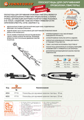 Плоскогубцы Jonnesway P7716