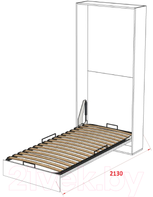 Шкаф-кровать трансформер Макс Стайл Studio 18мм 90x200